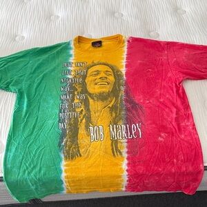 Bob Marley Zion Rootswear Yellow Graphic Tee 2X